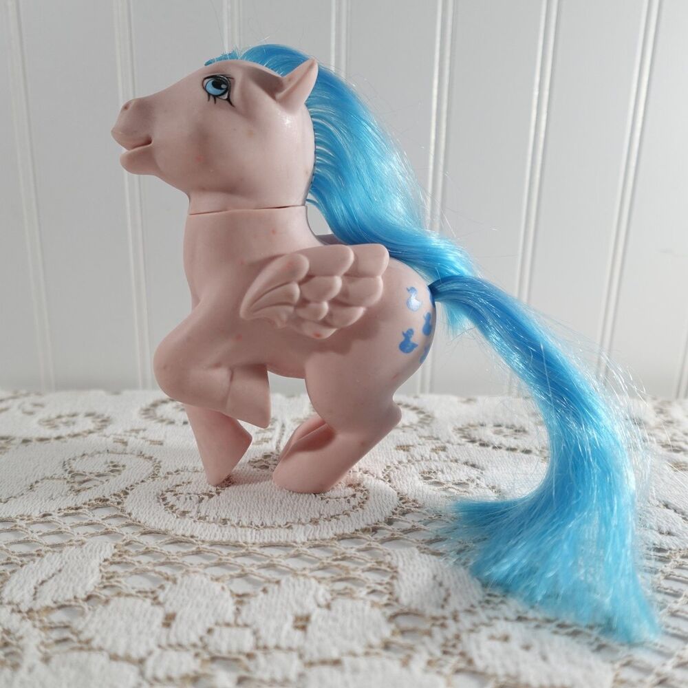 Hasbro My Little Pony G1 Sprinkles Pegasus Cutie Mark Blue Ducks 1983
